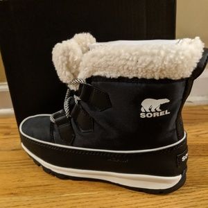 Sorel Whitney Carnival Black Sea Salt Big Girl NIB